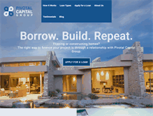 Tablet Screenshot of pivotalcapitalgroup.com
